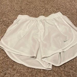 medium white Nike Dri-fit shorts
